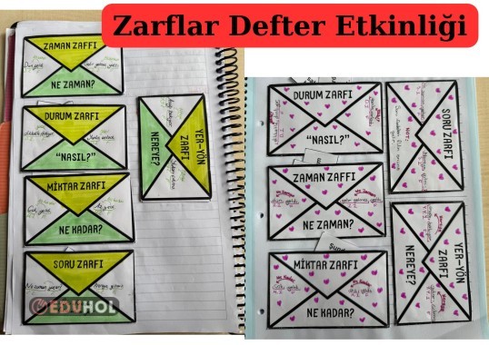Zarflar Defter Etkinliği