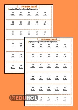 2.SINIF ELDELİ ELDESİZ TOPLAMA İŞLEMİ