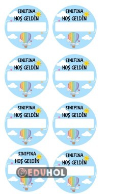 SINIFINA HOŞ GELDİN YAKA KARTI