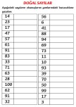 DOĞAL SAYILARIN OKUNUŞUNU YAZMA ETKİNLİĞİ