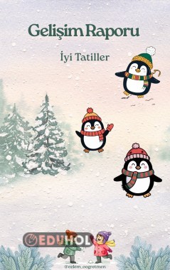 Gelişim Raporu Kapağı 1 ☃️