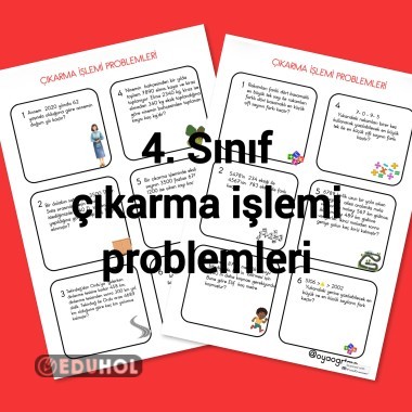 4. Sınıf çıkarma işlemi problemleri