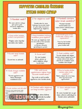 Kuvvetin cisimler üzerine etkisi