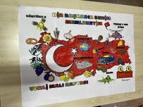 Büyük boy poster çocuklarla boyma ( grup boyama )yerli malı haftası
