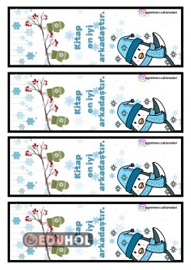 Karne hediyesi kitap ayracı