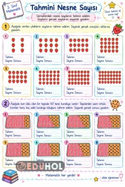3.sımıf matematik nesne sayılarını tahmin etme