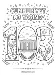 Cumhuriyet bayramı boyama