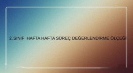 26. hafta 2. sınıf türkçe süreç değ. ölçeği