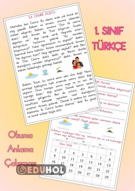 1. Sınıf Türkçe Okuma Anlama Metni “İlk Cemre Düştü”