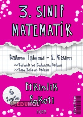 3. SINIF MATEMATİK “BÖLME İŞLEMİ 1. KISIM” Etkinlik Paketi (6 Sayfa)
