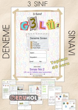 3. SINIF TÜM DERSLER DENEME SINAVI (G3LÜ-2)