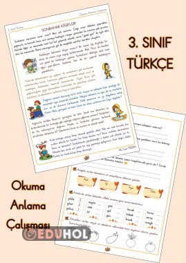 3. Sınıf Türkçe Okuma-Anlama Çalışması “Sonbahar Kaşifleri”
