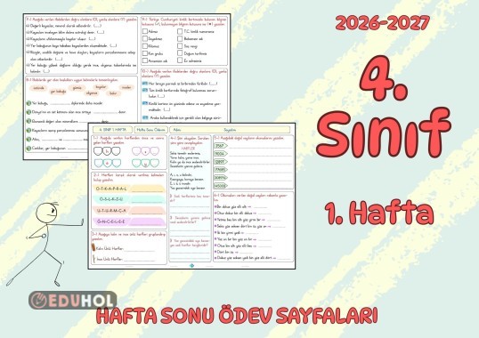 4. Sınıf 1. Hafta 