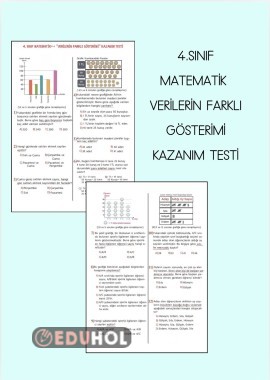 4. Sınıf Matematik “Verilerin Farklı Gösterimi” Kazanım Testi