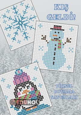 “KIŞ GELDİ!” Piksel Boyama Sayfaları