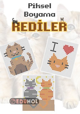 Piksel Boyama Sayfaları “Kediler”