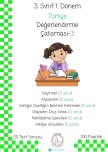 3. Sınıf 1. Dönem Türkçe Değerlendirmesi-3 (20 soruluk test)