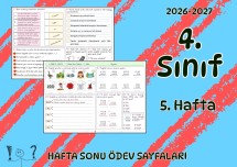 4. Sınıf 5. Hafta 