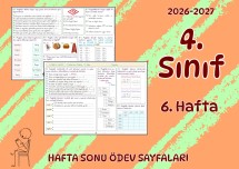 4. Sınıf 6. Hafta 