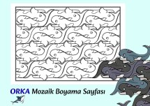 “ORKA” Mozaik Boyama Sayfası