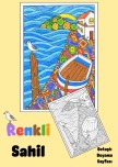 Renkli Sahil Detaylı Boyama Sayfası