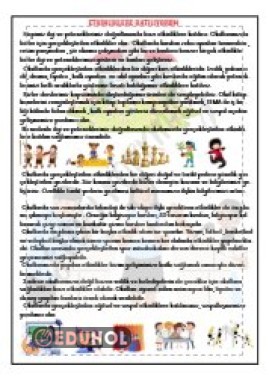 6.ÜNİTE BEN BİR VATANDAŞIM - ETKİNLİKLERE KATILIYORUM DEFTER ÖZETİ