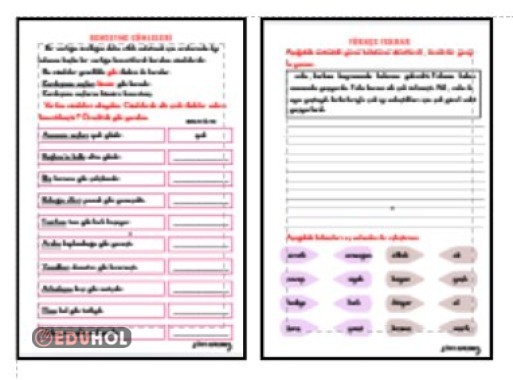 BENZETME CÜMLELERİ - YAZIM KURALLARI - EŞ ANLAMLI KELİMELER ETKİNLİĞİ
