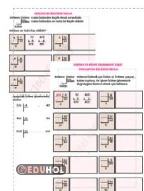 ÇARPMA VE BÖLME ARASINDAKİ İLİŞKİ - VERİLMEYEN BÖLÜNENİ BULMA