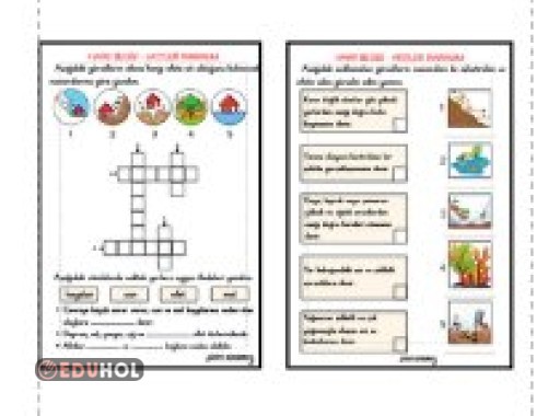 HAYAT BİLGİSİ - AFETLERİ TANIYALIM ETKİNLİĞİ