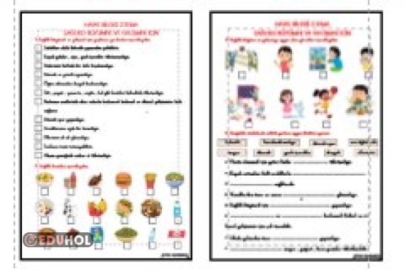 HAYAT BİLGİSİ - SAĞLIKLI BÜYÜMEK VE GELİŞMEK İÇİN ETKİNLİĞİ