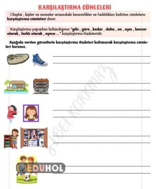 KARŞILAŞTIRMA CÜMLELERİ ETKİNLİK