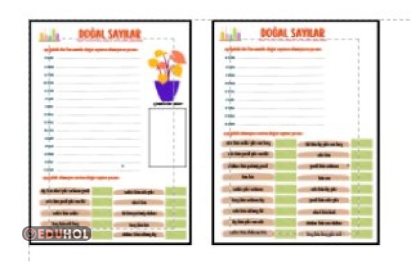 MATEMATİK - DOĞAL SAYILAR ETKİNLİĞİ 1 DÖRT BASAMAKLI DOĞAL SAYILARIN OKUNUŞU VE YAZILIŞI