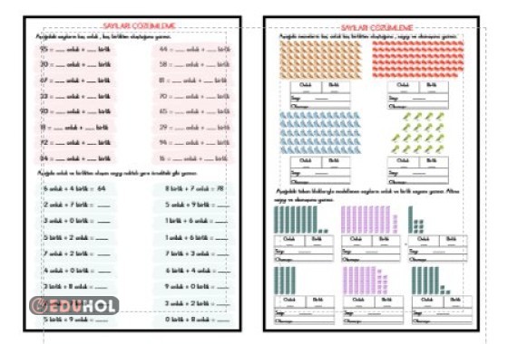 MATEMATİK - SAYILARI ÇÖZÜMLEME ETKİNLİĞİ 4
