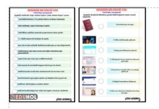 SOSYAL BİLGİLER - HERKESİN BİR KİMLİĞİ VAR ETKİNLİK 2