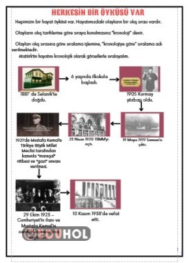 SOSYAL BİLGİLER - HERKESİN BİR ÖYKÜSÜ VAR DEFTER ÖZETİ
