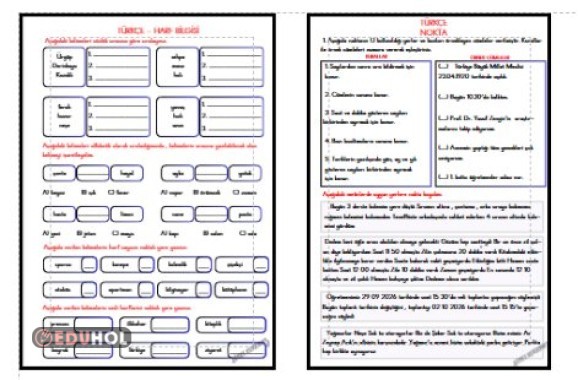 TÜRKÇE - HARF BİLGİSİ - NOKTA ETKİNLİĞİ