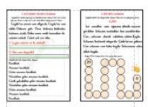 C SESİ OKUMA ANLAMA - METİN DİKTESİ - 20'DEN BİRER BİRER GERİYE SAYMA