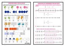 KESİRLERİ MODELLE VE SAYI DOĞRUSUNDA TOPLAMA İŞLEMİ