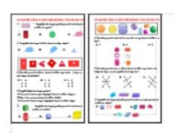 MATEMATİK - GEOMETRİK CİSİM VE ŞEKİLLERİN BİÇİMSEL ÖZELLİKLERİ TESTİ