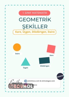 1. Sınıf Matematik Geometrik Şekiller Konu Anlatımı ve Etkinlik PDF İndir