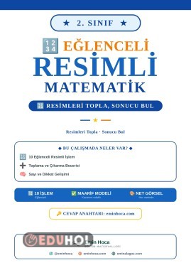 2. Sınıf Resimli Matematik Toplama Çıkarma Görselli Problemler PDF — Cevap Anahtarı eminhoca.com'da
