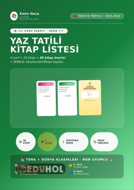 Yaz Tatili Kitap Okuma Listesi — 4 Sınıf İçin (40 Kitap) + Okuma Sertifikası