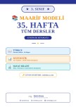 3. Sınıf 35. Hafta Tüm Dersler Etkinlik Kitapçığı PDF (Maarif Modeli)