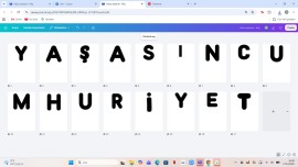 yaşasın cumhuriyet sanat çalışması