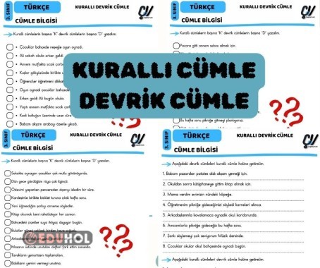 KURALLI-DEVRİK CÜMLE