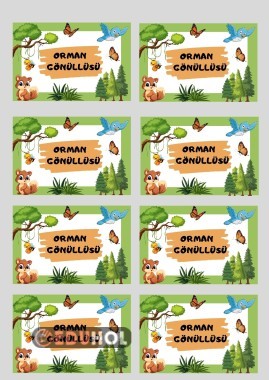 Orman Gönüllüsü Yaka Kartı