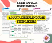 8. HAFTA DEĞERLENDİRME ETKİNLİKLERİ
