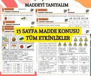 MADDEYİ TANIYALIM