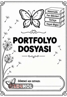 İlkokul Portfolyo Kapakları