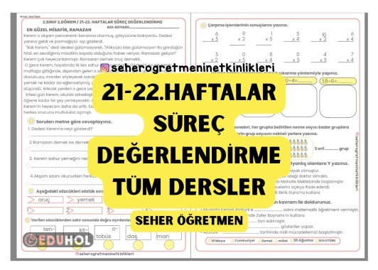 21-22. HAFTALAR SÜREÇ DEĞERLENDİRME
